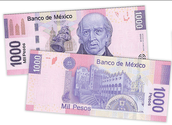 メキシコ紙幣に 印刷されている 歴史上の人物 – ココ、メキシコ
